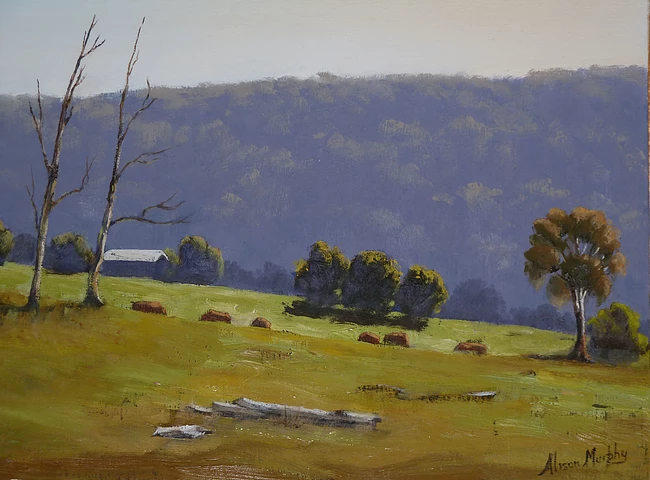 Oil painting, Australian Landscape.