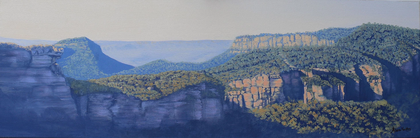 Oil painting, Australian Landscape.