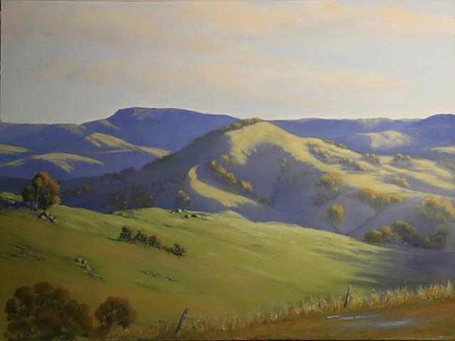Oil painting, Australian Landscape. (SOLD)
